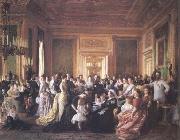 Laurits Tuxen The Family of Queen Victorin (mk25) USA oil painting reproduction
